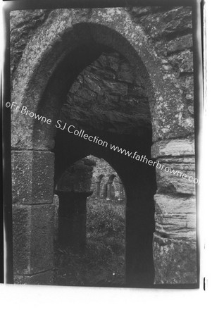 CREEVALEA ABBEY SOUTH DOOR LEADING FROM CHANCEL TO CLOISTER